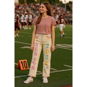 Universal Thread Senior 2026 High Waist Straight Leg Jeans Upcycled